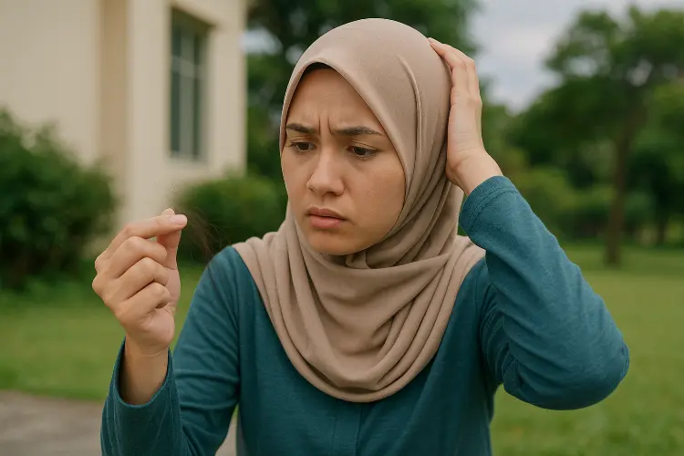 Cara Ampuh Mengatasi Rambut Rontok untuk Hijabers